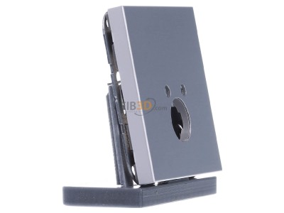 Ansicht links Jung AL 2962-1 Abdeckung alu f�r 1 Kleinst.Dosen 