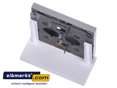 Ansicht oben hinten Jung AL 2962-2 Abdeckung alu f�r 2 Kleinst.Dosen 