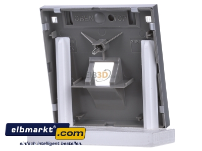 Ansicht hinten Jung AL 2969-1 NAUA Abdeckung Schriftfeld alu f�r IAE/UAE-Dose 