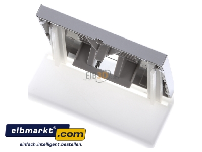 Ansicht oben hinten Jung AL 2969-1 UA Abdeckung alu f�r IAE/UAE-Dose 