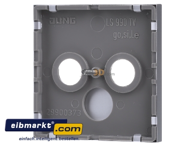 Ansicht hinten Jung AL 2990 TV Abdeckung alu f�r Antennendose 