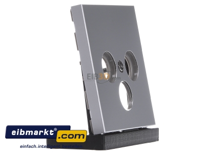 Ansicht links Jung AL 2990 SAT Abdeckung alu f�r SAT-TV-Dose 
