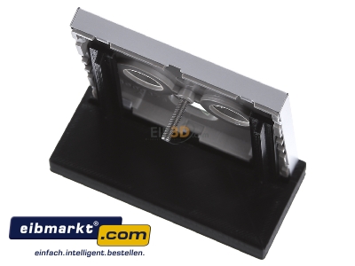 Ansicht oben hinten Jung AL 2990 SAT Abdeckung alu f�r SAT-TV-Dose 