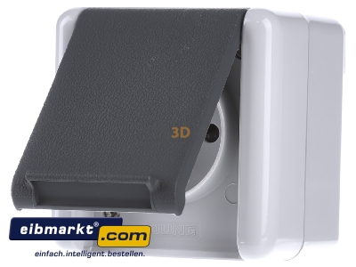 Frontansicht Jung 821 FKIW Steckdose 16A 250V 2-pol.u.E 