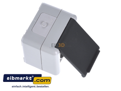 Ansicht oben links Jung 821 FKIW Steckdose 16A 250V 2-pol.u.E 