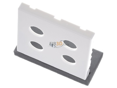 Ansicht oben vorne Jung LS 990-4 SAT1 WW Abdeckung aws f�r 4L-SAT-TV-Dose 
