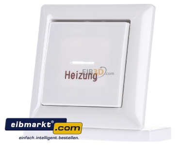 Frontansicht Jung AS590HWW Abdeckung Heiz/Nots.aws f�r Schalter AS 590 H WW