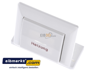 Ansicht oben vorne Jung AS590HWW Abdeckung Heiz/Nots.aws f�r Schalter AS 590 H WW