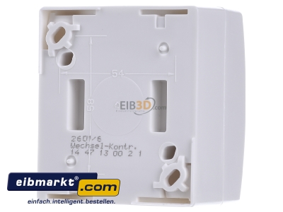 Back view Busch-Jaeger 2601/6 SKWNH-54 Two-way switch surface mounted white
