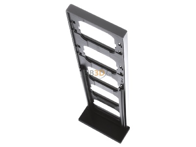 Top rear view Busch Jaeger 1725-866K Frame 5-gang stainless steel 
