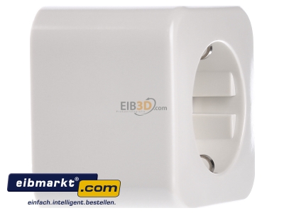 View on the left Busch-Jaeger 2300-01 EAP-09-500 Socket outlet protective contact white 
