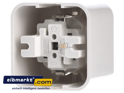 Back view Busch-Jaeger 2300-01 EAP-09-500 Socket outlet protective contact white 
