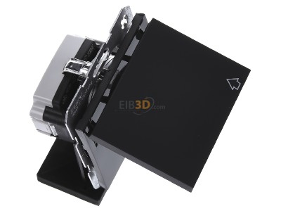 Ansicht oben links Berker 47517206 SCHUKO-Steckdose mit Klapp deckel K.1 anthrazit 