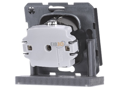 Ansicht hinten Berker 47357006 SCHUKO-Steckdose K.1 anthr azit matt, lackiert 