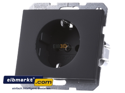 Front view Berker 47157006 Socket outlet protective contact

