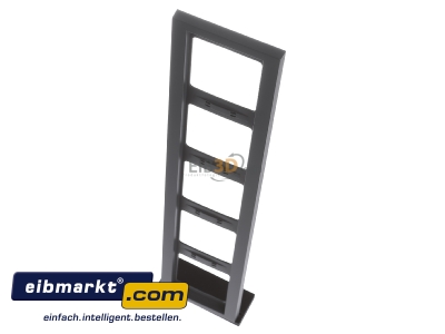 View up front Berker 13937006 Frame 5-gang anthracite 
