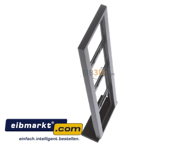 View top left Berker 13837006 Frame 4-gang anthracite 
