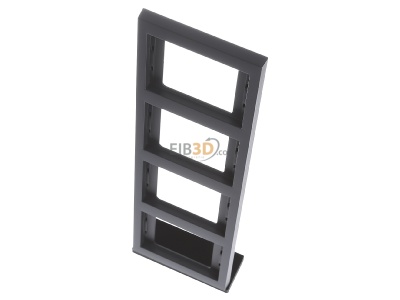 View up front Berker 13437006 Frame 4-gang anthracite 
