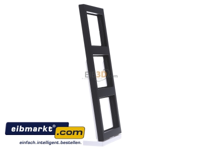 View on the left Berker 13337006 Frame 3-gang anthracite
