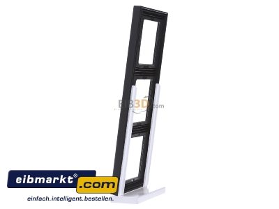 View on the right Berker 13337006 Frame 3-gang anthracite
