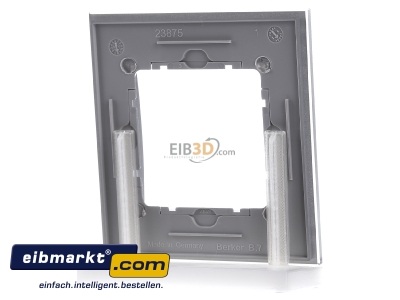 Ansicht hinten Berker 10116414 Glasrahmen B.7 Glas alu 1f ach 