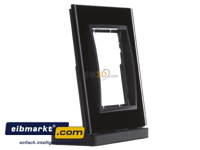 Ansicht links Berker 10116616 Glasrahmen B.7 Glas schwar z 1fach 
