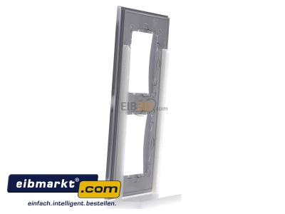 View on the right Berker 10126414 Frame 2-gang aluminium 
