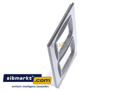 View top left Berker 10126414 Frame 2-gang aluminium 
