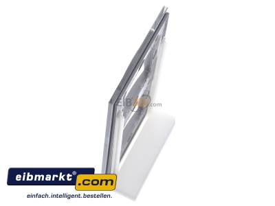 View top right Berker 10126414 Frame 2-gang aluminium 
