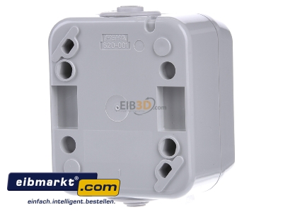 Back view Peha D 626 WAB Two-way switch surface mounted grey
