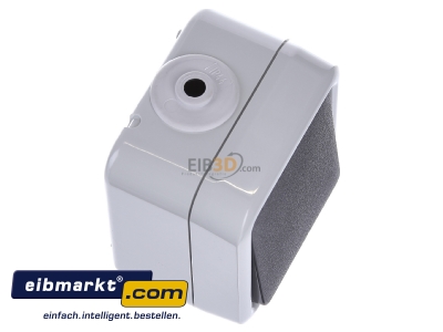 View top left Peha D 626 WAB Two-way switch surface mounted grey
