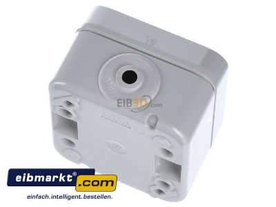 Top rear view Peha H 1626 WAB Two-way switch surface mounted grey - 
