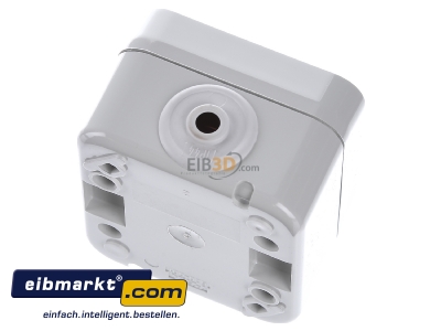 Top rear view Peha D 626 WAB GLK Two-way switch surface mounted grey 
