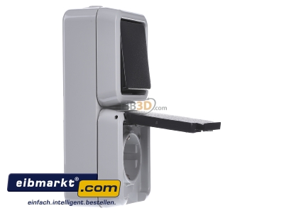 View on the left Peha D 6666 WAB Combination switch/wall socket outlet
