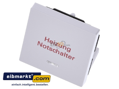 Ansicht oben vorne Merten 435119 Wippe Kontr.Fenster pws/gl Aufdruck Heizung 