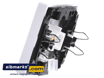 Ansicht rechts Merten 435919 Wippe Kontr.Fenster pws/gl Aufdruck Licht 