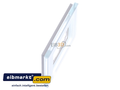 Ansicht oben links Merten 489119 Rahmen Glas 1f.bril/ws 