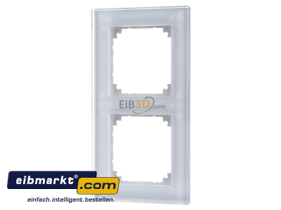 Frontansicht Merten 489219 Rahmen Glas 2f.bril/ws waage/senkrecht 