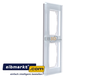 Ansicht links Merten 489219 Rahmen Glas 2f.bril/ws waage/senkrecht 