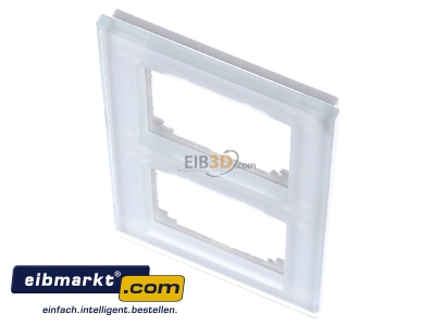 Ansicht oben vorne Merten 489219 Rahmen Glas 2f.bril/ws waage/senkrecht 
