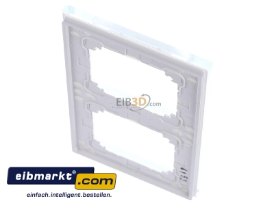 Ansicht oben hinten Merten 489219 Rahmen Glas 2f.bril/ws waage/senkrecht 