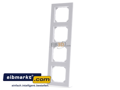 Front view Merten 515425 Frame 4-gang white 
