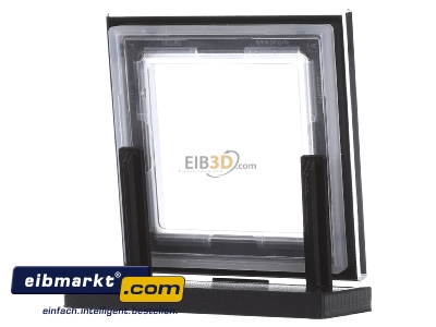 Ansicht hinten Jung AC 581 GL SW Glasrahmen 1-fach sw waage/senkrecht 