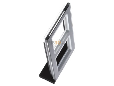 Ansicht oben links Jung AC 582 GL SW Glasrahmen 2-fach sw waage/senkrecht 