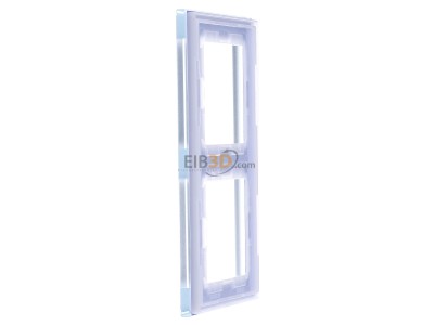 Ansicht rechts Jung AC 582 GL BLGR Glasrahmen 2-fach bl/gr waage/senkrecht 