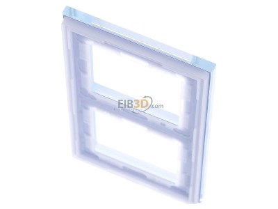 Ansicht oben hinten Jung AC 582 GL BLGR Glasrahmen 2-fach bl/gr waage/senkrecht 