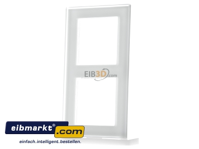 Frontansicht Jung AC582GLWMT Glasrahmen 2-fach mt/ws waage/senkrecht AC 582 GL WMT