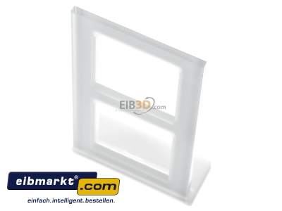 Ansicht oben vorne Jung AC582GLWMT Glasrahmen 2-fach mt/ws waage/senkrecht AC 582 GL WMT