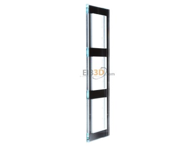 Ansicht links Jung AC 583 GL SI Glasrahmen 3-fach si/vers waage/senkrecht 