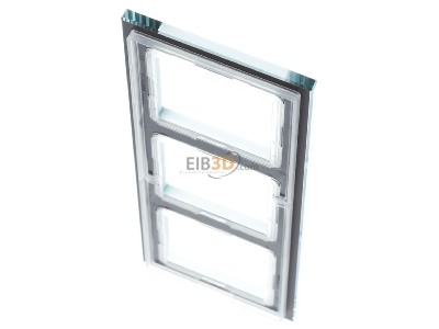 Ansicht oben hinten Jung AC 583 GL SI Glasrahmen 3-fach si/vers waage/senkrecht 